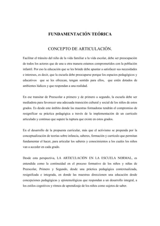 Proyecto articulación