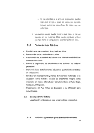 Proyecto aula virtual | PDF
