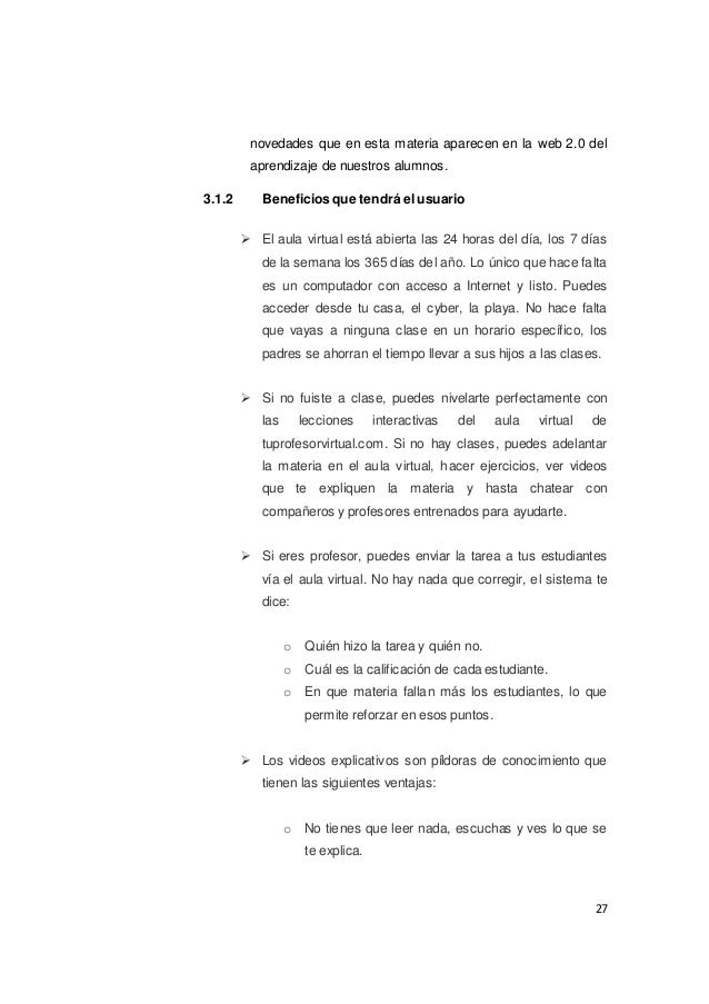 Proyecto aula virtual Proyecto aula virtual