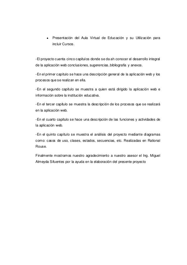 Proyecto aula virtual Proyecto aula virtual