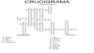 Crucigrama
 