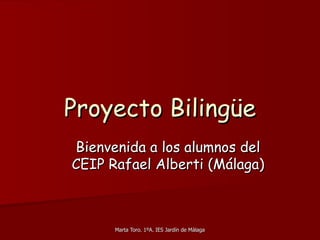 Proyecto Bilingüe ,[object Object]