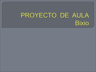 Proyecto Bixio 2013