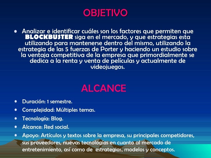 Proyecto Blockbuster Proyecto Blockbuster
