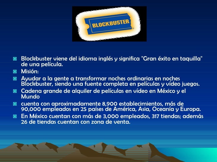 Proyecto Blockbuster Proyecto Blockbuster