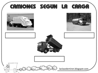 CAMIONES SEGUN LA CARGA
laclasedemiren.blogspot.com
 