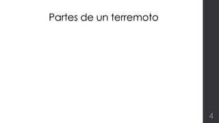 Partes de un terremoto 
4 
 