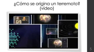 ¿Cómo se origina un terremoto? 
(vídeo) 
5 
 