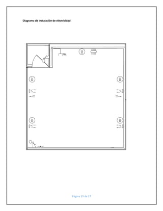 Página 13 de 17 
Diagrama de instalación de electricidad 
TEL. 
 