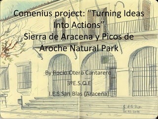 Comenius project: “Turning Ideas
Into Actions”
Sierra de Aracena y Picos de
Aroche Natural Park
By Rocío Otero Cantarero
3ºE.S.O.E
I.E.S San Blas (Aracena)

 