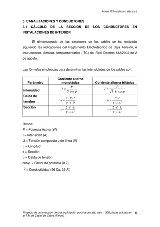 Anejo 11 Anejo climático
Proyecto de construcción de una explotación porcina de cebo para 1.950 plazas ubicada en
el T.M de Castel de Cabra (Teruel)
15
K = (d / 30) (N / 12)
ETP = EPa * K
Donde:
i = índice de calor mensual ((ºC)1,514
)
Tmed = Tª media para cada mes
I = índice de calor anual ((ºC)1,514
)
a = coeficiente en función de l
EPa = evapotranspiración ajustada (mm/mes)
K = coeficiente corrector en función de la latitud
D = Número de días del mes
N = Número máximo de horas de sol según latitud (valores tabulados)
ETP = evapotranspiración potencial (mm/mes)
 
