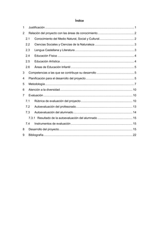 Índice
1 Justificación.......................................................................................................