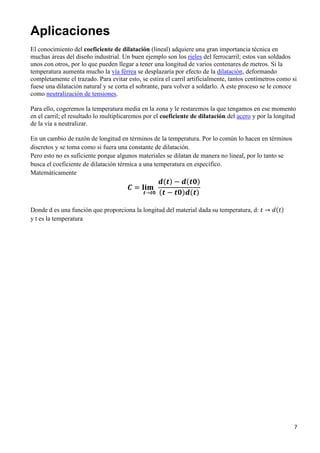 DILATACION TERMICA