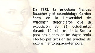 Efecto de la Música en el Aprendizaje y Memoria en ratones | PPTX