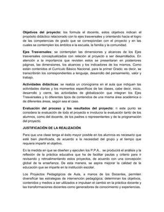 Proyecto De Aula | DOCX