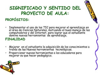 Proyecto de aula colegio antonio nariño | PPT