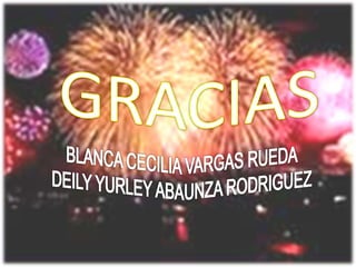 GRACIASBLANCA CECILIA VARGAS RUEDADEILY YURLEY ABAUNZA RODRIGUEZ
