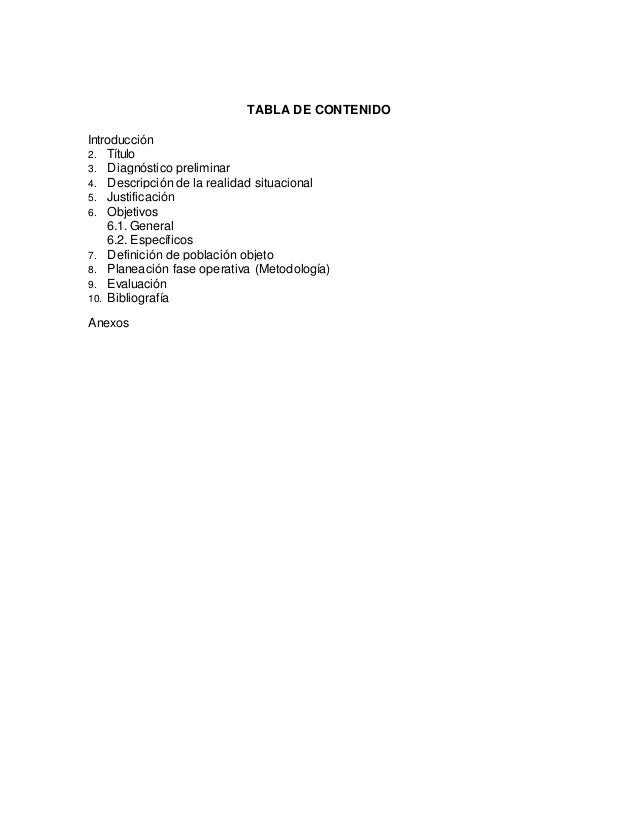 Proyecto De Aula Salida Pedagogica Grado 8 2016