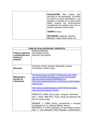 Proyecto de aula | DOCX
