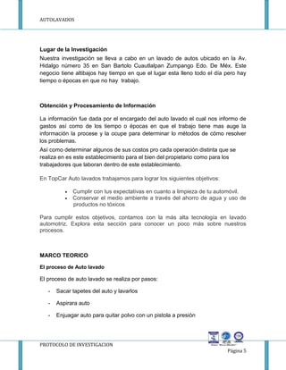 Proyecto De Autolavado Taller I