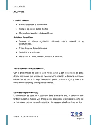 Proyecto De Autolavado Taller I