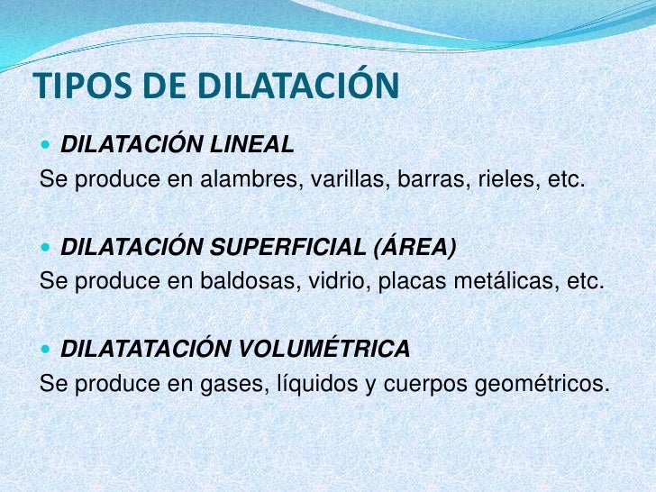 DILATACION TERMICA (GENERALIDADES)
