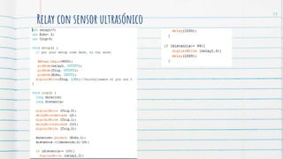 Relay con sensor ultrasónico
13
 