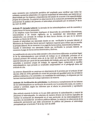 Proyecto de decreto de Teletrabajo