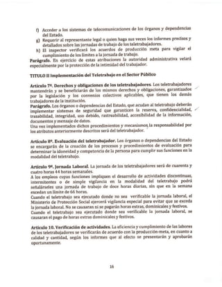 Proyecto de decreto de Teletrabajo
