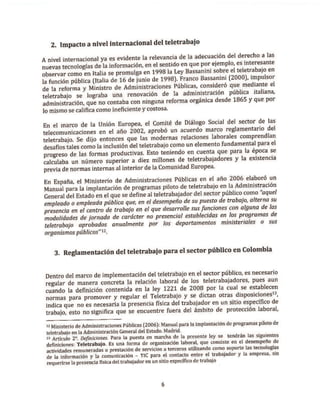 Proyecto de decreto de Teletrabajo