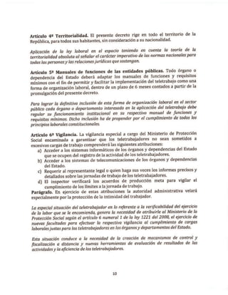 Proyecto de decreto de Teletrabajo