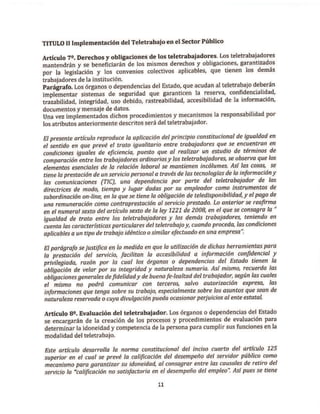 Proyecto de decreto de Teletrabajo