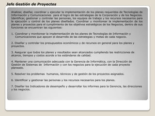 Coordinar la presentación de las nuevas aplicaciones a los usuarios.