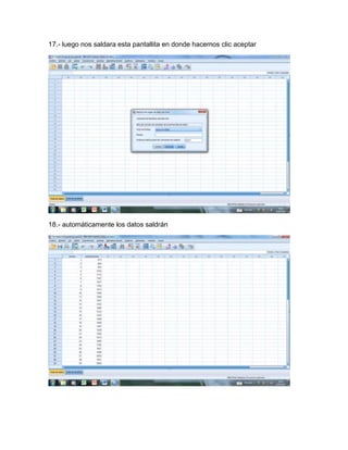 17.- luego nos saldara esta pantallita en donde hacemos clic aceptar




18.- automáticamente los datos saldrán
 
