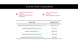 Cita de Autor Corporativo
 