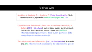 Páginas Web
 