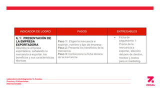 Laboratorio de Integración V: Costos,
Precios y Cotizaciones
Internacionales
 