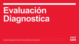 Evaluación
Diagnostíca
Laboratorio de Integración V: Costos, Precios y Cotizaciones Internacionales
 
