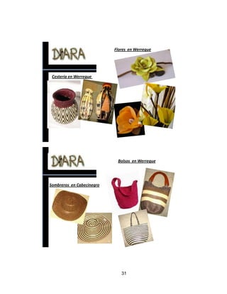 Flores en Werregue




 Cestería en Werregue




                            Bolsos en Werregue




Sombreros en Cabecinegro




                              31
 