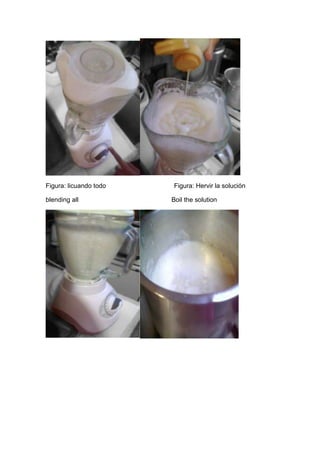 Figura: licuando todo   Figura: Hervir la solución

blending all            Boil the solution
 