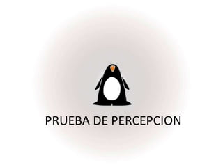 PRUEBA DE PERCEPCION
 