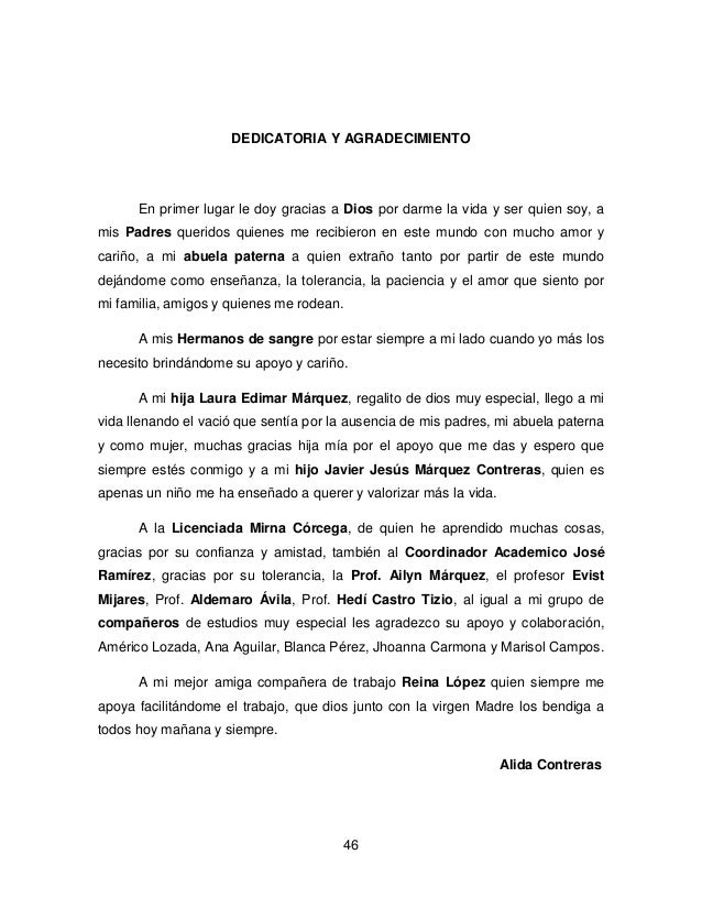 Carta De Agradecimiento Tesis - Soalan av