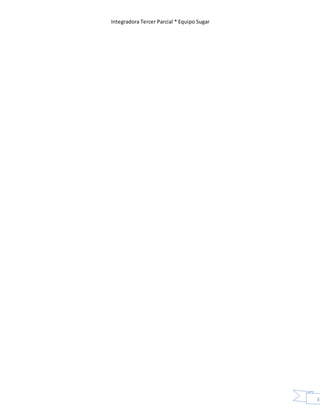 Integradora Tercer Parcial * Equipo Sugar
32
 