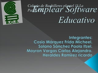 Colegio de Bachilleres plantel 11 La
Paz B.C.S.
 