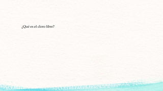 ¿Qué es el cloro libre?
 