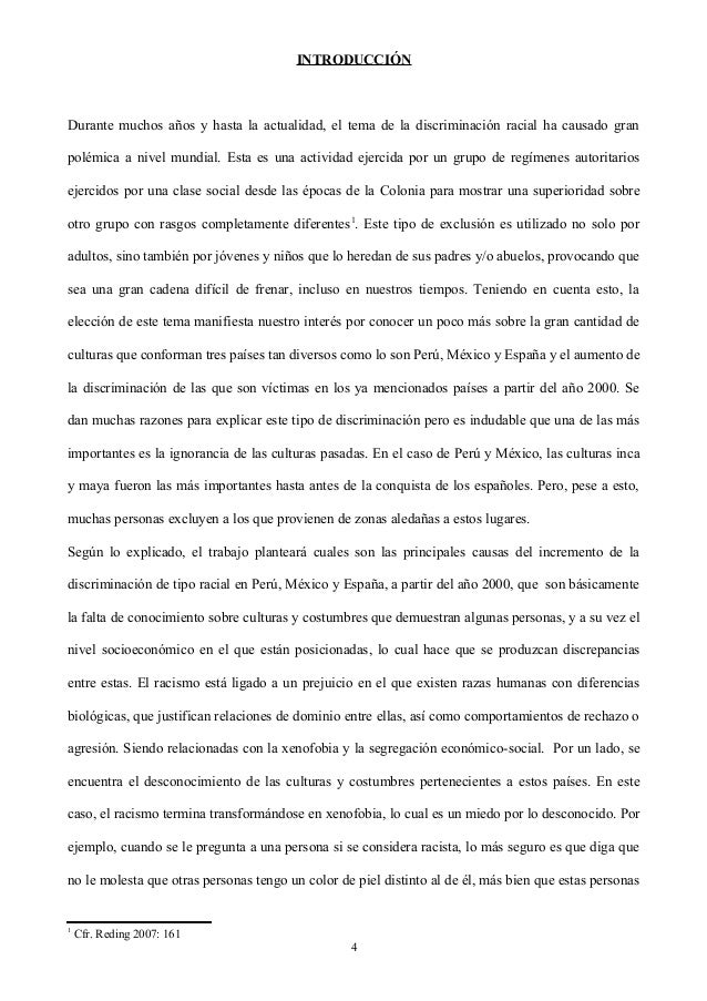 Causas del incremento de la discriminación racial en el 