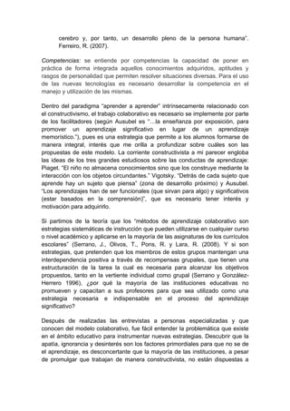 Proyecto de investigación - evaluación