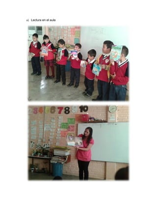 e) Lectura en el aula

 
