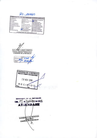 Proyecto de ley de desalojo notarial