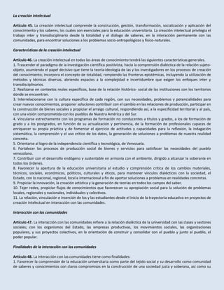 Proyecto de ley de educación universitaria